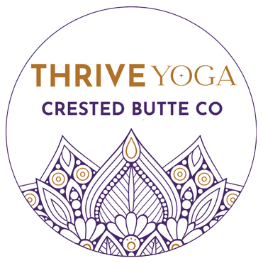 Mandala style logo of Thrive Yoga Crested Butte